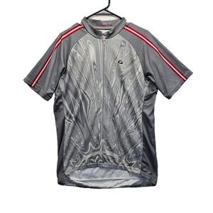 VTG Primal Wear Diamond Dog Cycling Jersey Club Raglan Short Sleeve Gray Mens XL